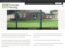 Tablet Screenshot of fenscapefencing.co.uk